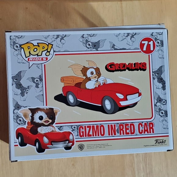Funko POP RIDES!  GIZMO IN RED CAR #71  Gremlins  Hot Topic NEW NIB - Picture 4 of 6